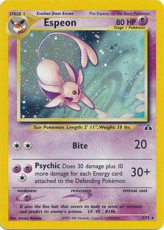 Espeon (1) 1/75 - Neo Discovery Unlimited Holofoil