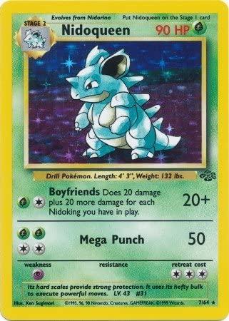 Nidoqueen (7) 7/64 - Jungle Unlimited Holofoil