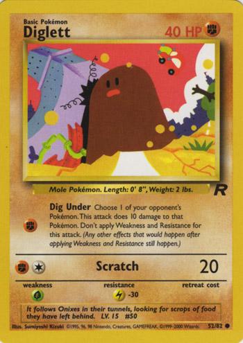 Diglett 52/82 - Team Rocket Unlimited