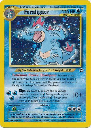 Feraligatr (5) 5/111 - Neo Genesis Unlimited Holofoil