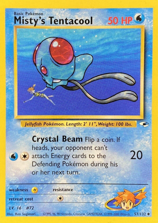 Misty's Tentacool (57) 57/132 - Gym Heroes Unlimited