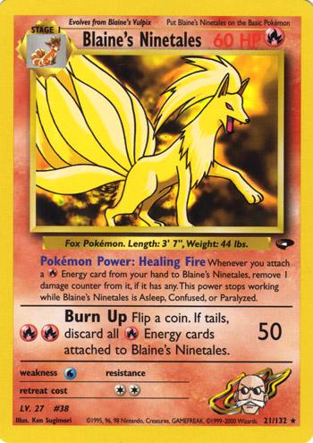 Blaine's Ninetales 21/132 - Gym Challenge Unlimited