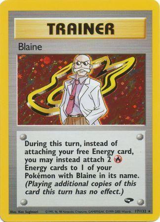Blaine (17) 17/132 - Gym Challenge Unlimited Holofoil