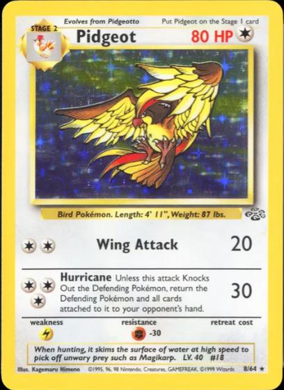 Pidgeot (8) 8/64 - Jungle Unlimited Holofoil