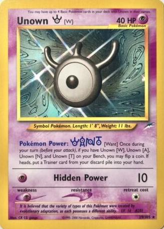 Unown [W] 29/105 - Neo Destiny Unlimited
