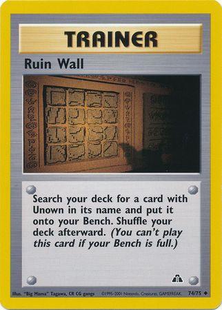 Ruin Wall 74/75 - Neo Discovery Unlimited