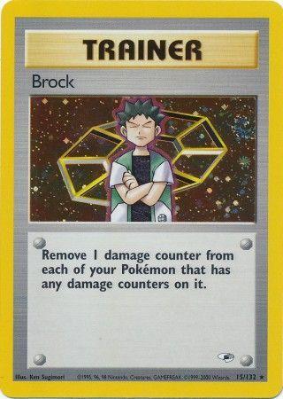 Brock (15) 15/132 - Gym Heroes Unlimited Holofoil