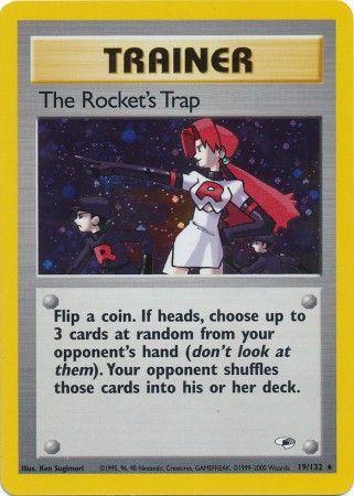 The Rocket's Trap 19/132 - Gym Heroes Unlimited Holofoil