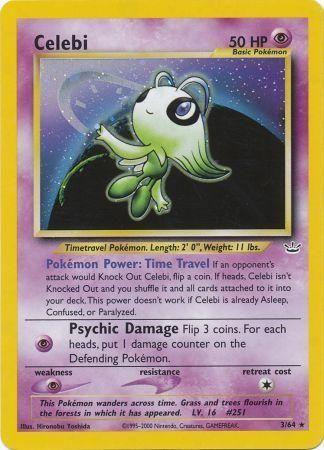 Celebi (3) 3/64 - Neo Revelation Unlimited Holofoil