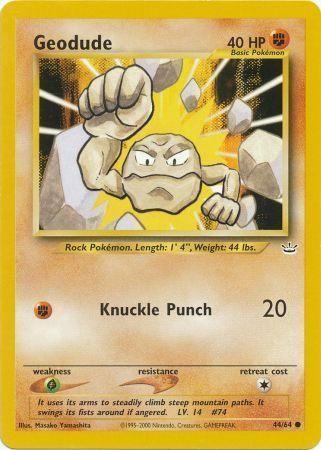 Geodude 44/64 - Neo Revelation Unlimited