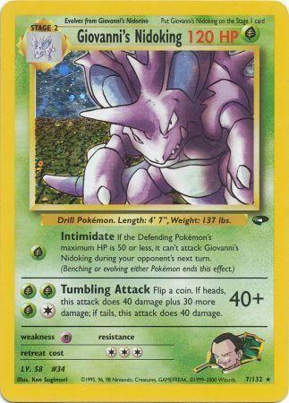 Giovanni's Nidoking 7/132 - Gym Challenge Unlimited Holofoil