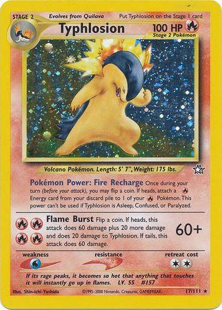 Typhlosion (17) 17/111 - Neo Genesis Unlimited Holofoil