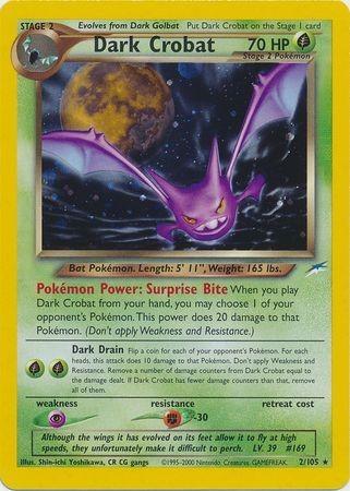 Dark Crobat 2/105 - Neo Destiny Unlimited Holofoil