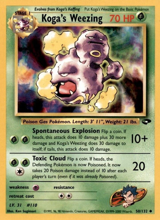 Koga's Weezing 50/132 - Gym Challenge Unlimited