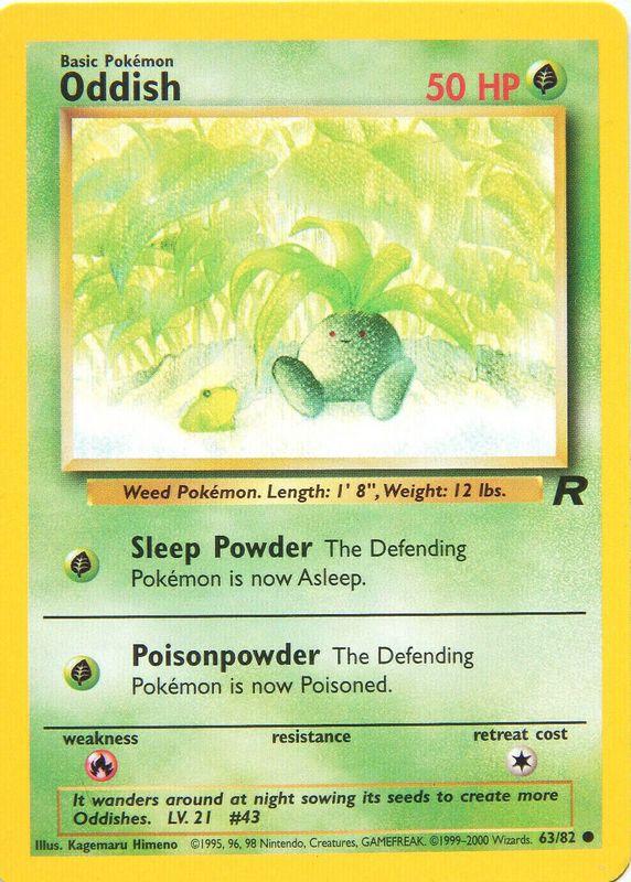 Oddish 63/82 - Team Rocket Unlimited
