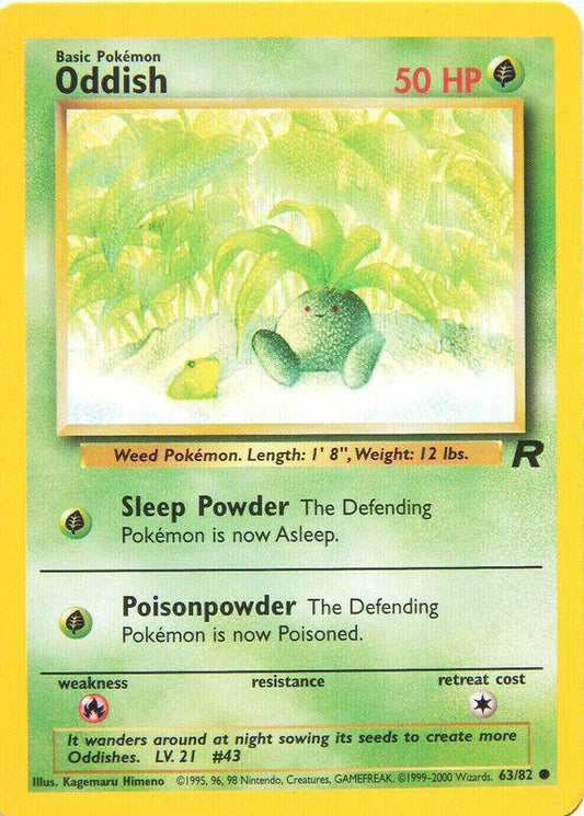 Oddish 63/82 - Team Rocket Unlimited
