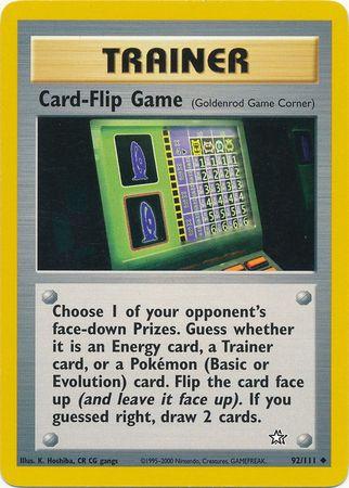 Card-Flip Game (Goldenrod Game Corner) 92/111 - Neo Genesis Unlimited