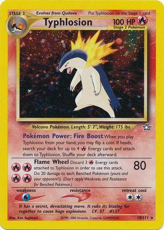 Typhlosion (18) 18/111 - Neo Genesis Unlimited Holofoil