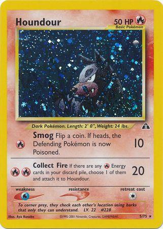 Houndour (5) 5/75 - Neo Discovery Unlimited Holofoil