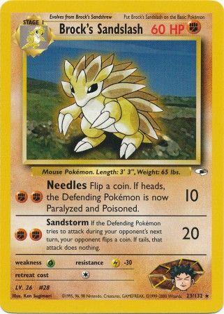 Brock's Sandslash 23/132 - Gym Heroes Unlimited