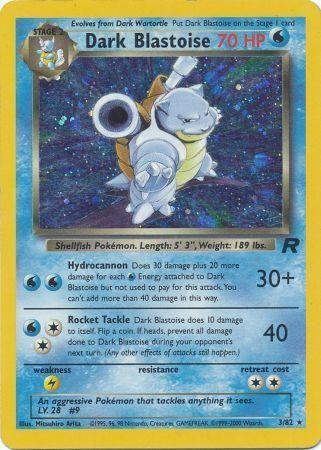 Dark Blastoise (3) 3/82 - Team Rocket Unlimited Holofoil