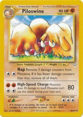 Piloswine 36/64 - Neo Revelation Unlimited