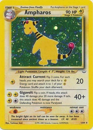 Ampharos 1/64 - Neo Revelation Unlimited Holofoil