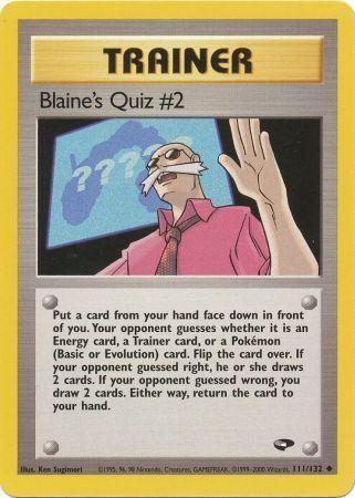 Blaine's Quiz #2 111/132 - Gym Challenge Unlimited