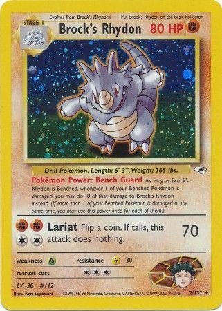 Brock's Rhydon 2/132 - Gym Heroes Unlimited Holofoil
