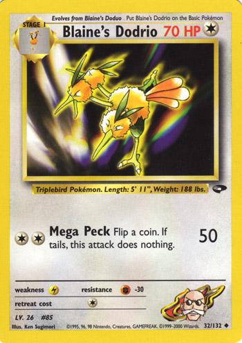 Blaine's Dodrio 32/132 - Gym Challenge Unlimited