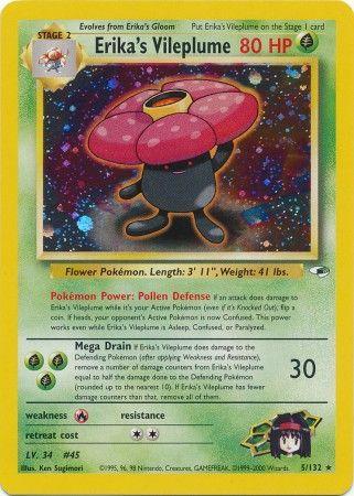 Erika's Vileplume 5/132 - Gym Heroes Unlimited Holofoil