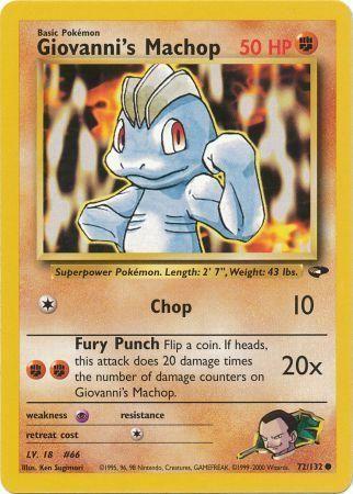 Giovanni's Machop 72/132 - Gym Challenge Unlimited
