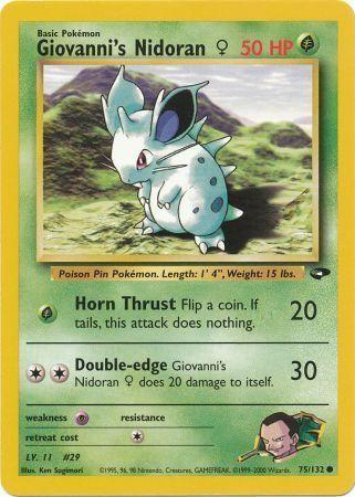 Giovanni's Nidoran F 75/132 - Gym Challenge Unlimited