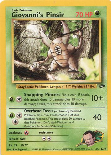 Giovanni's Pinsir 24/132 - Gym Challenge Unlimited