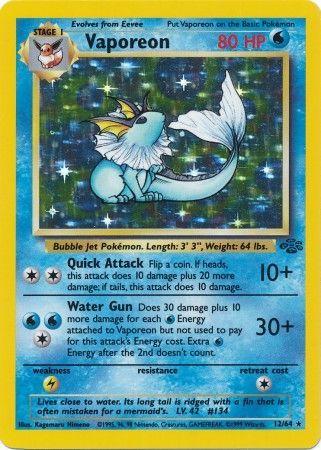 Vaporeon (12) 12/64 - Jungle Unlimited Holofoil