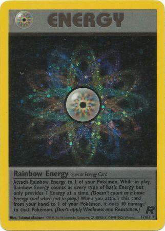 Rainbow Energy (17) 17/82 - Team Rocket Unlimited Holofoil