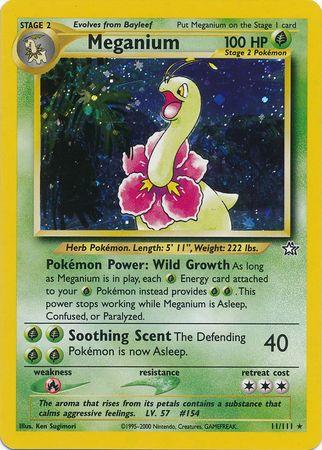 Meganium (11) 11/111 - Neo Genesis Unlimited Holofoil