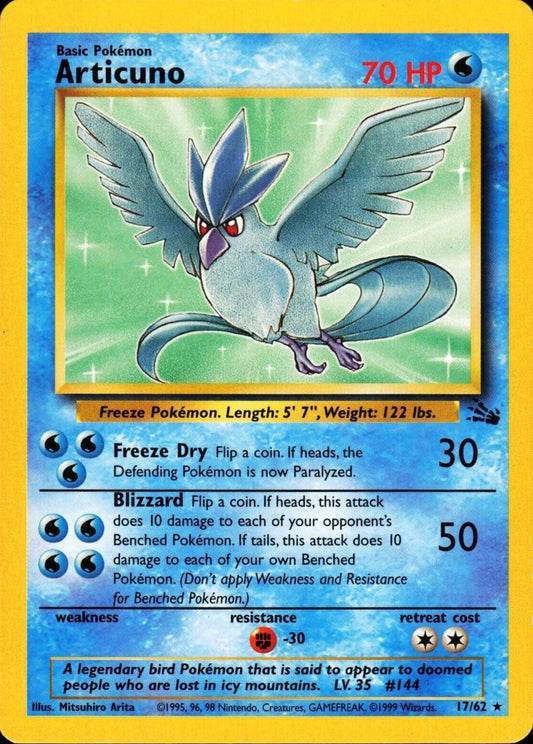 Articuno (17) 17/62 - Fossil Unlimited