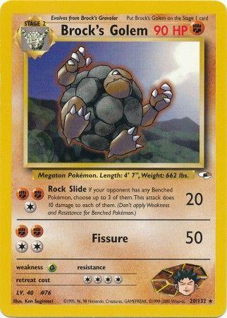 Brock's Golem 20/132 - Gym Heroes Unlimited