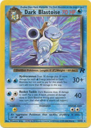 Dark Blastoise (20) 20/82 - Team Rocket Unlimited