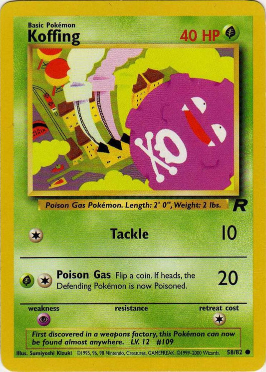 Koffing 58/82 - Team Rocket Unlimited