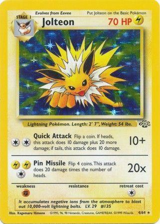 Jolteon (4) 4/64 - Jungle Unlimited Holofoil
