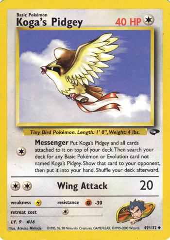 Koga's Pidgey (49) 49/132 - Gym Challenge Unlimited