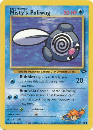 Misty's Poliwag 89/132 - Gym Challenge Unlimited
