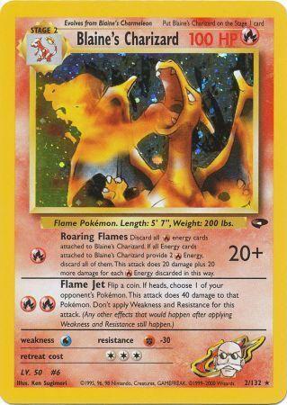 Blaine's Charizard 2/132 - Gym Challenge Unlimited Holofoil