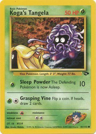 Koga's Tangela 81/132 - Gym Challenge Unlimited