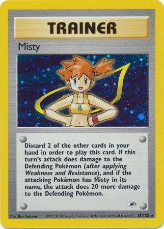 Misty (18) 18/132 - Gym Heroes Unlimited Holofoil