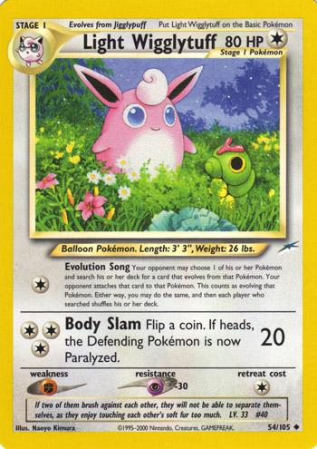 Light Wigglytuff 54/105 - Neo Destiny Unlimited