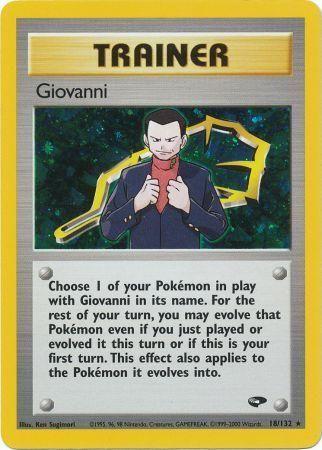 Giovanni (18) 18/132 - Gym Challenge Unlimited Holofoil