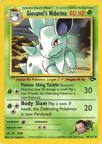 Giovanni's Nidorina 44/132 - Gym Challenge Unlimited